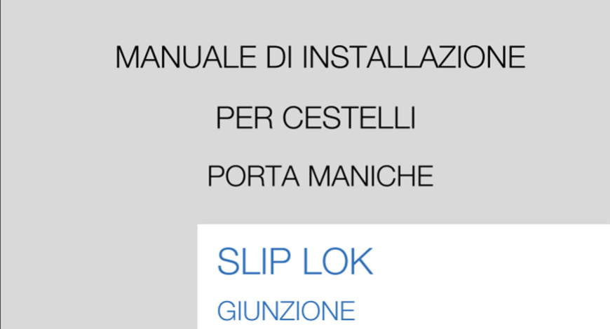 Manuale di installazione SLIP LOK