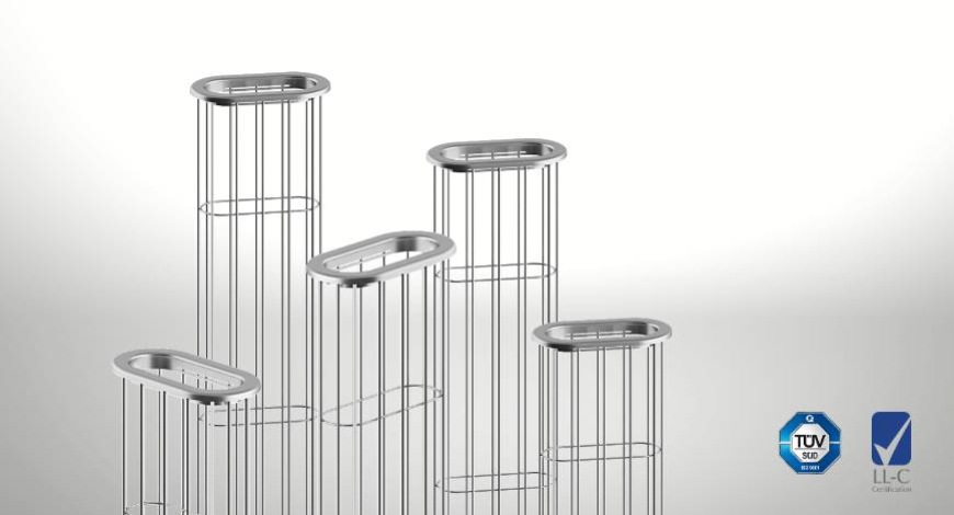 Jaula estándar para mangas de filtro ovaladas