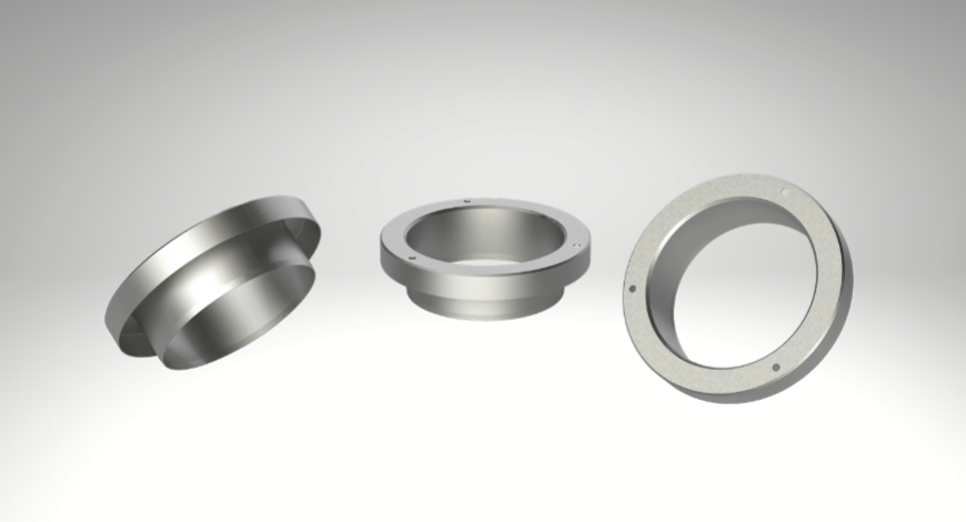 Collar with folded flange