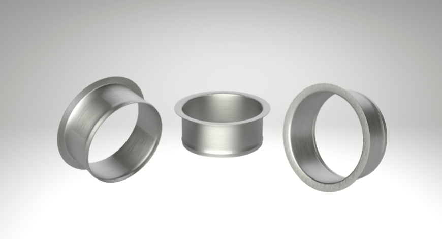 Collar with straight flange