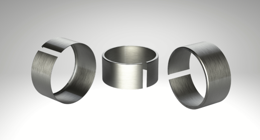 Open banded collar with inner lip